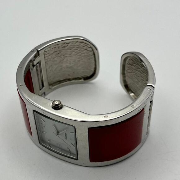 Silver & Red Quartz Watch - Picture 2 of 2